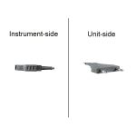 Bipolar cable; flat plug