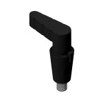 Stopcock Ø 3,5mm, black